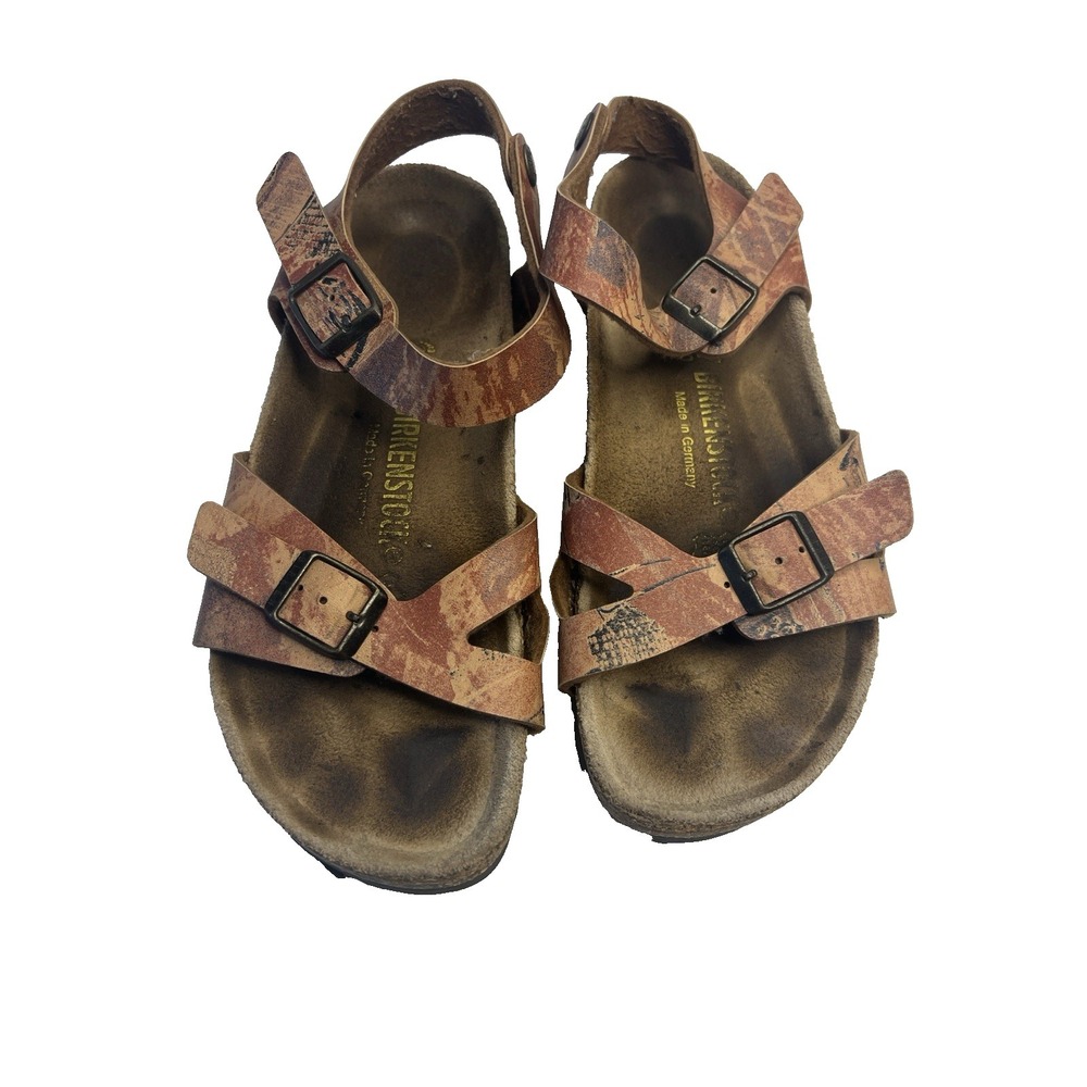Birkenstock Snake Print Sandals Leather Women 37 Narrow Outdoor Summer